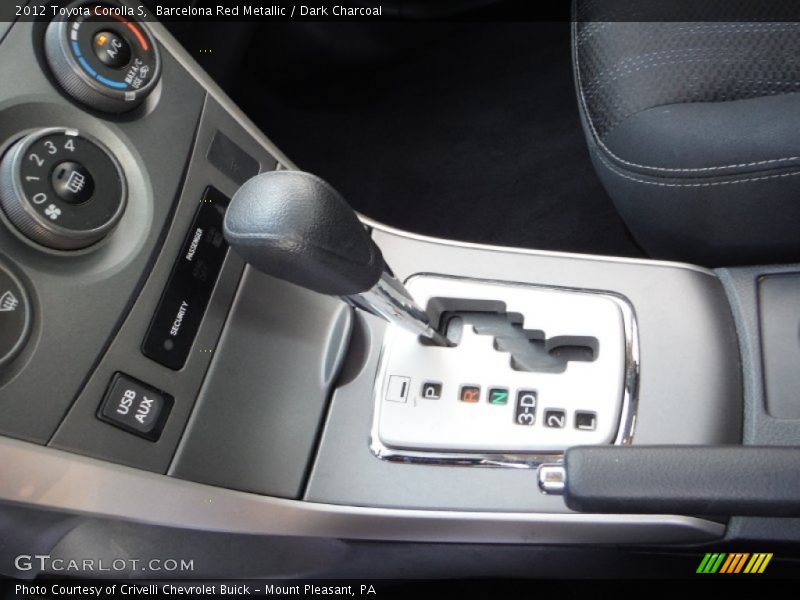 Barcelona Red Metallic / Dark Charcoal 2012 Toyota Corolla S
