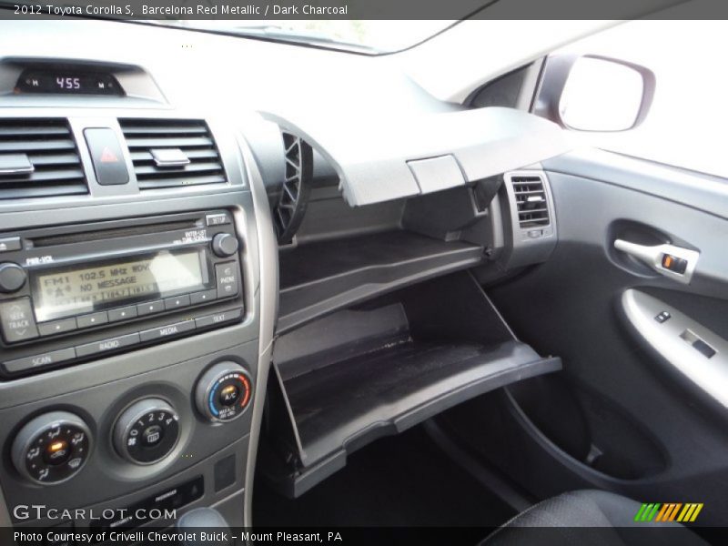 Barcelona Red Metallic / Dark Charcoal 2012 Toyota Corolla S