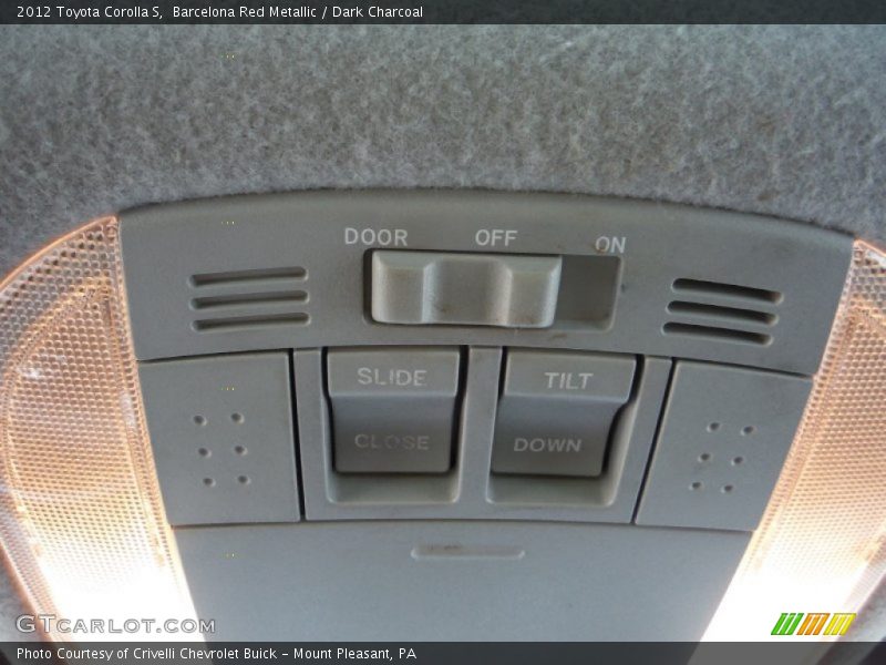 Barcelona Red Metallic / Dark Charcoal 2012 Toyota Corolla S