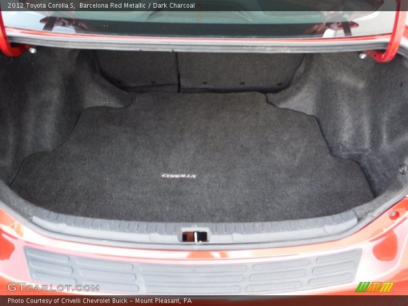Barcelona Red Metallic / Dark Charcoal 2012 Toyota Corolla S