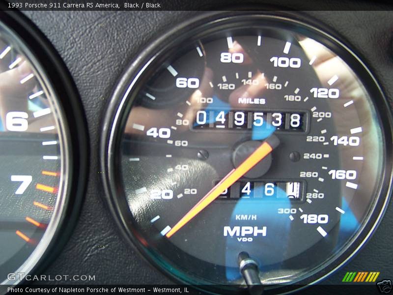 Black / Black 1993 Porsche 911 Carrera RS America