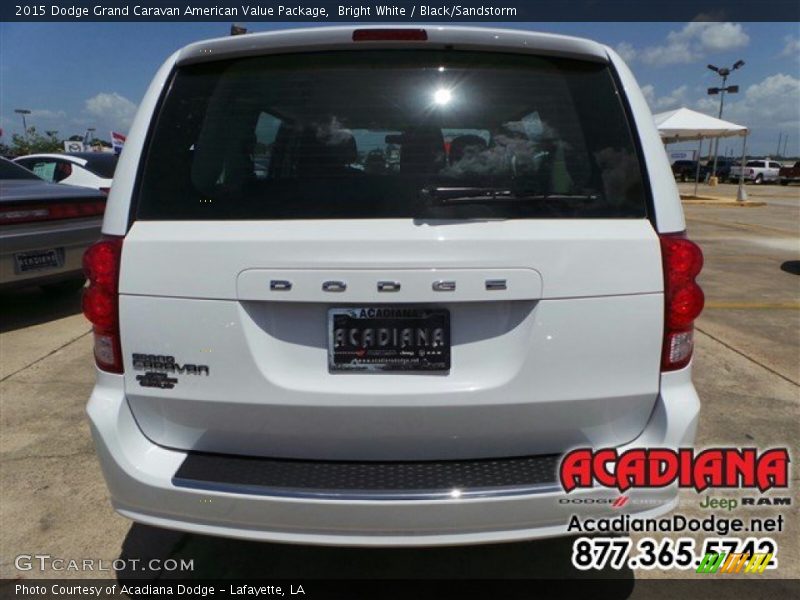 Bright White / Black/Sandstorm 2015 Dodge Grand Caravan American Value Package