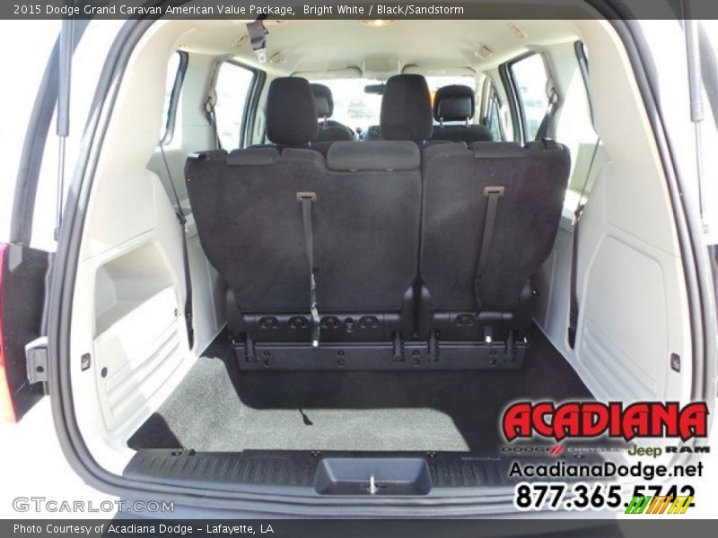 Bright White / Black/Sandstorm 2015 Dodge Grand Caravan American Value Package