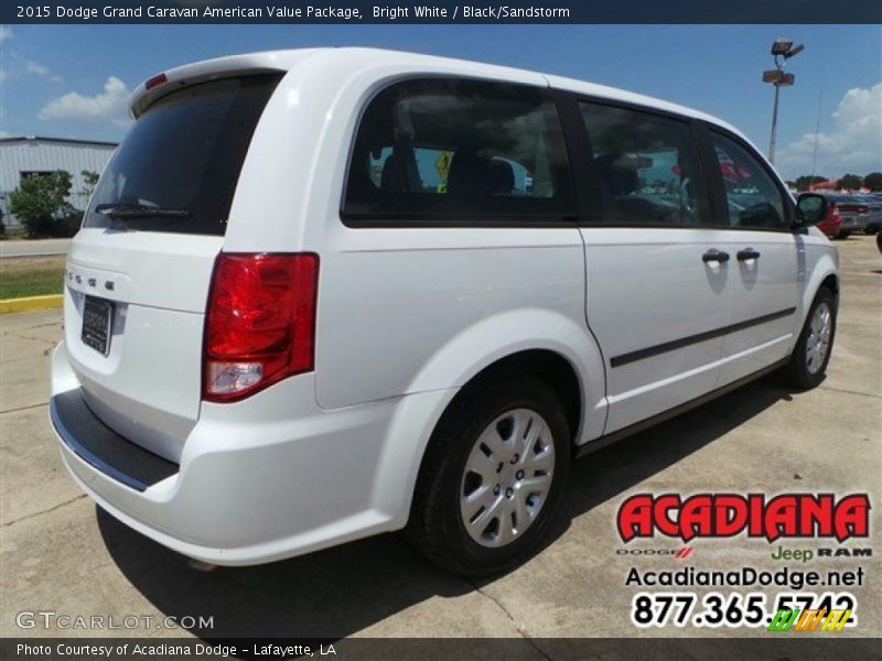 Bright White / Black/Sandstorm 2015 Dodge Grand Caravan American Value Package