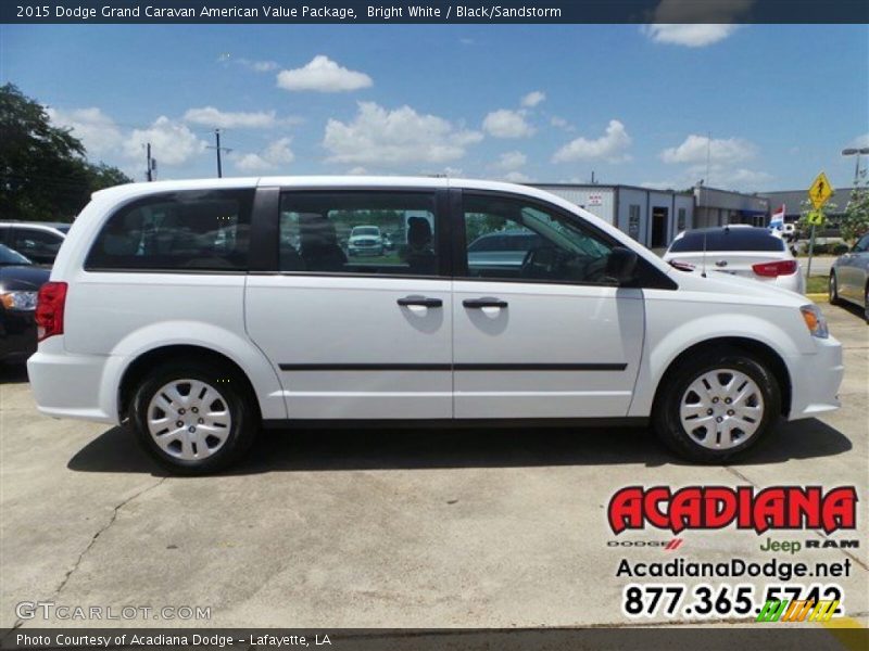 Bright White / Black/Sandstorm 2015 Dodge Grand Caravan American Value Package
