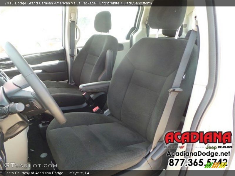 Bright White / Black/Sandstorm 2015 Dodge Grand Caravan American Value Package