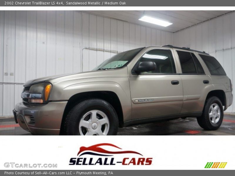 Sandalwood Metallic / Medium Oak 2002 Chevrolet TrailBlazer LS 4x4