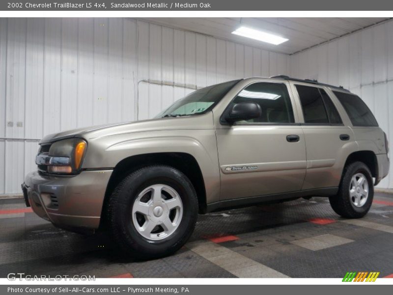 Sandalwood Metallic / Medium Oak 2002 Chevrolet TrailBlazer LS 4x4