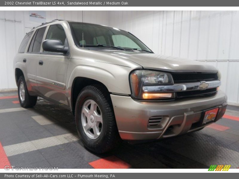 Sandalwood Metallic / Medium Oak 2002 Chevrolet TrailBlazer LS 4x4