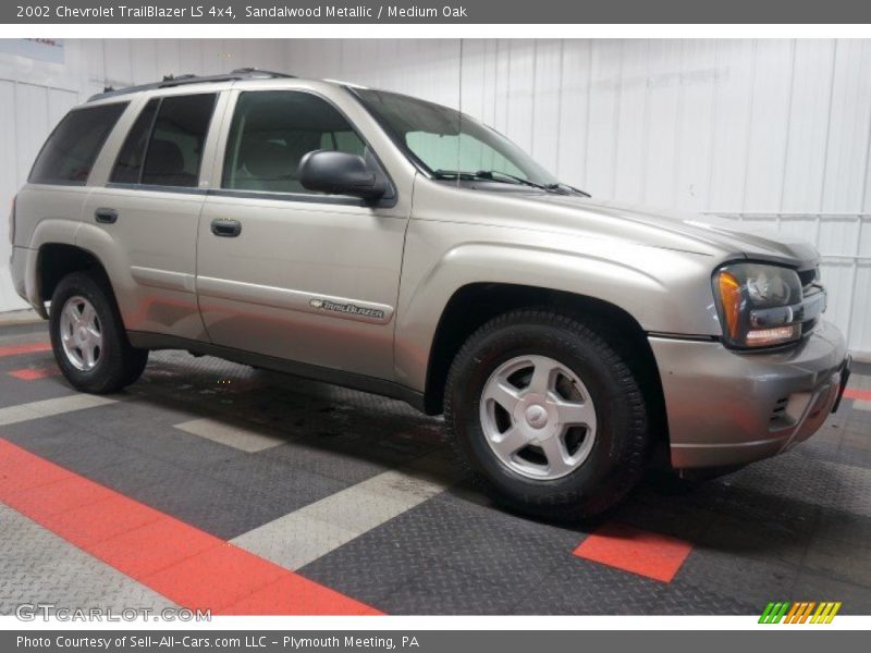 Sandalwood Metallic / Medium Oak 2002 Chevrolet TrailBlazer LS 4x4