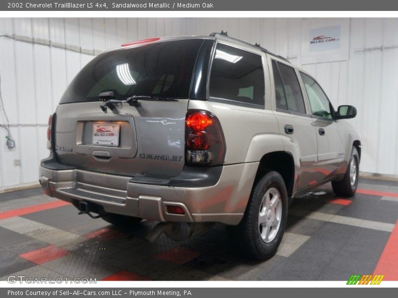 Sandalwood Metallic / Medium Oak 2002 Chevrolet TrailBlazer LS 4x4