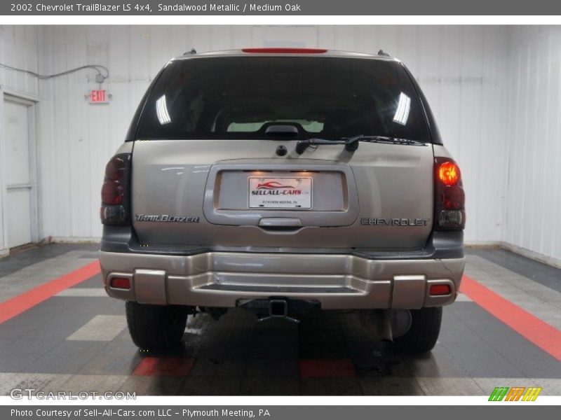 Sandalwood Metallic / Medium Oak 2002 Chevrolet TrailBlazer LS 4x4