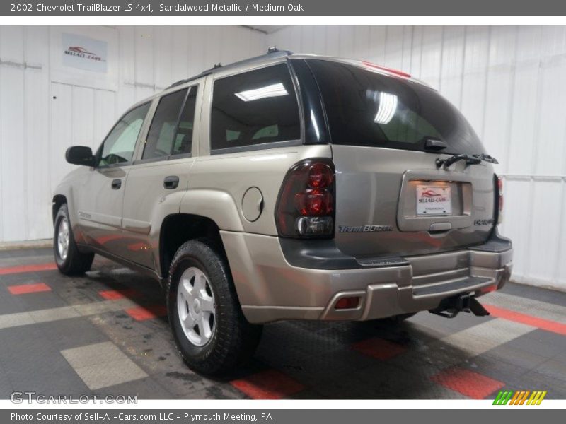 Sandalwood Metallic / Medium Oak 2002 Chevrolet TrailBlazer LS 4x4
