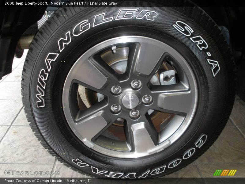 Modern Blue Pearl / Pastel Slate Gray 2008 Jeep Liberty Sport