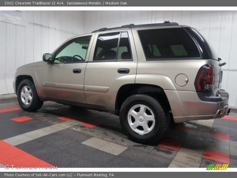 Sandalwood Metallic / Medium Oak 2002 Chevrolet TrailBlazer LS 4x4