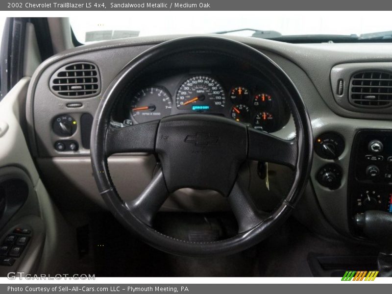 Sandalwood Metallic / Medium Oak 2002 Chevrolet TrailBlazer LS 4x4