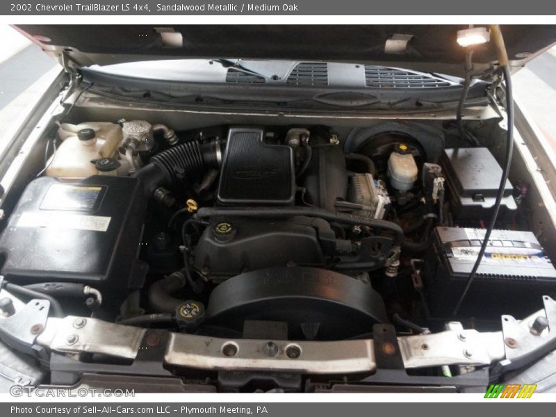 Sandalwood Metallic / Medium Oak 2002 Chevrolet TrailBlazer LS 4x4