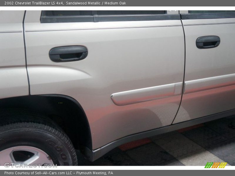 Sandalwood Metallic / Medium Oak 2002 Chevrolet TrailBlazer LS 4x4