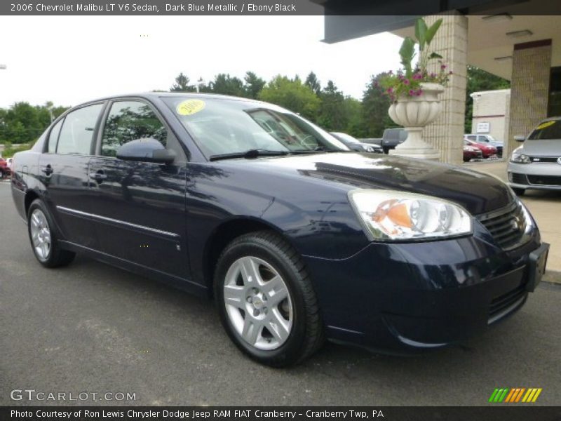 Dark Blue Metallic / Ebony Black 2006 Chevrolet Malibu LT V6 Sedan