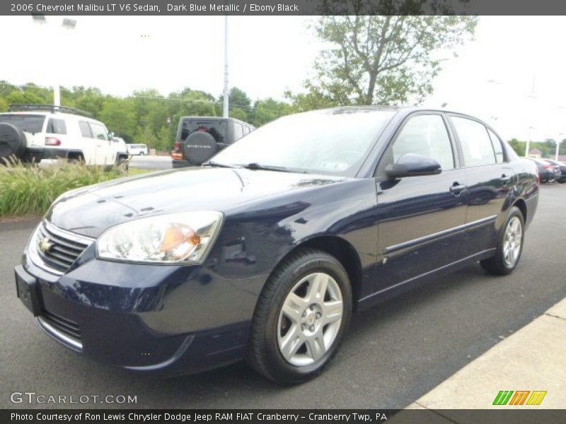 Dark Blue Metallic / Ebony Black 2006 Chevrolet Malibu LT V6 Sedan