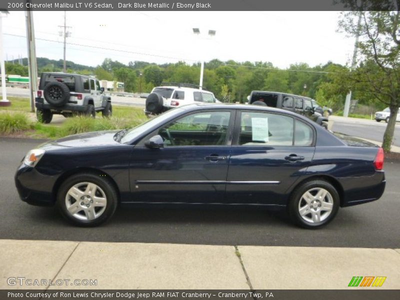 Dark Blue Metallic / Ebony Black 2006 Chevrolet Malibu LT V6 Sedan