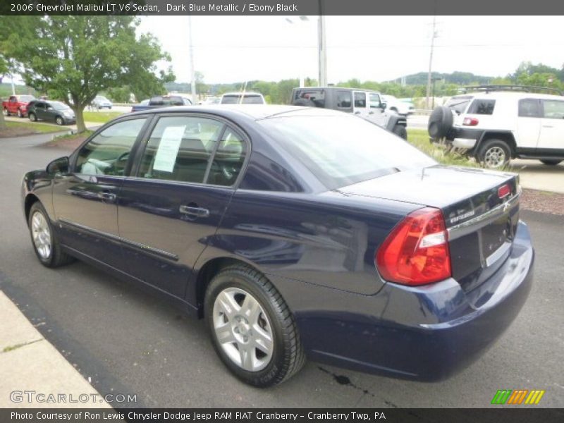Dark Blue Metallic / Ebony Black 2006 Chevrolet Malibu LT V6 Sedan