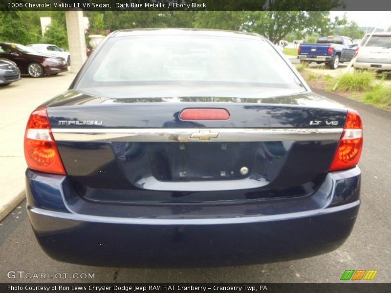 Dark Blue Metallic / Ebony Black 2006 Chevrolet Malibu LT V6 Sedan
