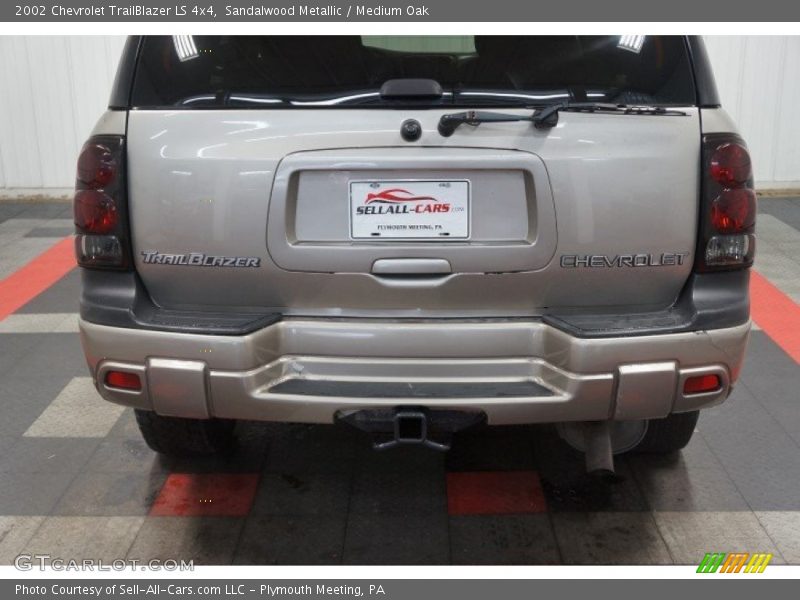 Sandalwood Metallic / Medium Oak 2002 Chevrolet TrailBlazer LS 4x4