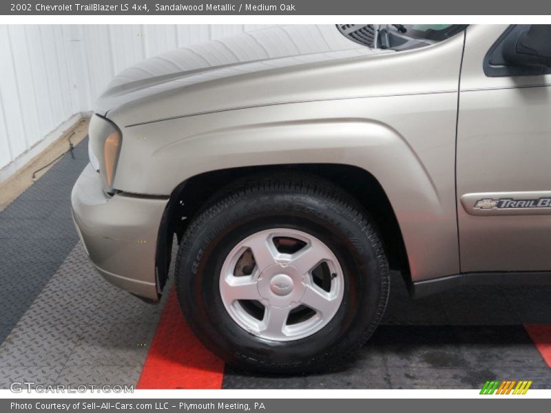 Sandalwood Metallic / Medium Oak 2002 Chevrolet TrailBlazer LS 4x4