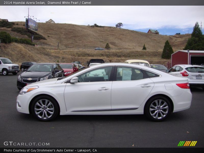 Diamond White Pearl / Camel 2014 Hyundai Azera Sedan