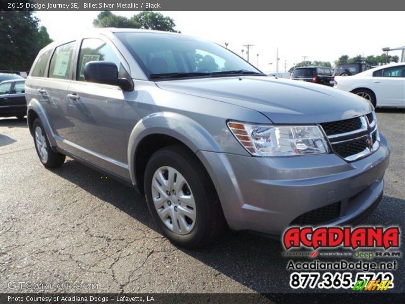 Billet Silver Metallic / Black 2015 Dodge Journey SE