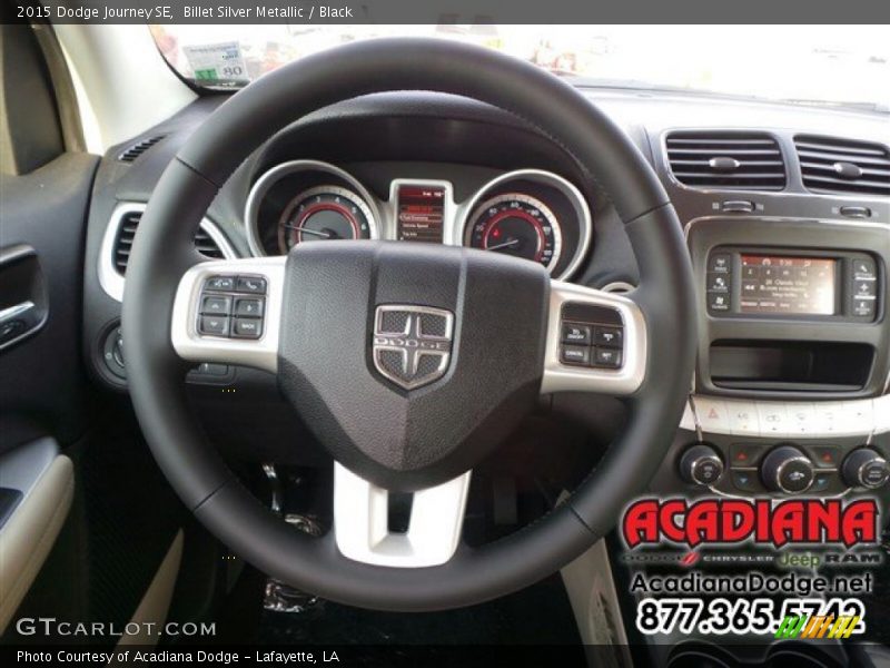Billet Silver Metallic / Black 2015 Dodge Journey SE