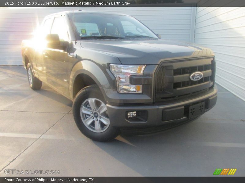 Magnetic Metallic / Medium Earth Gray 2015 Ford F150 XL SuperCab