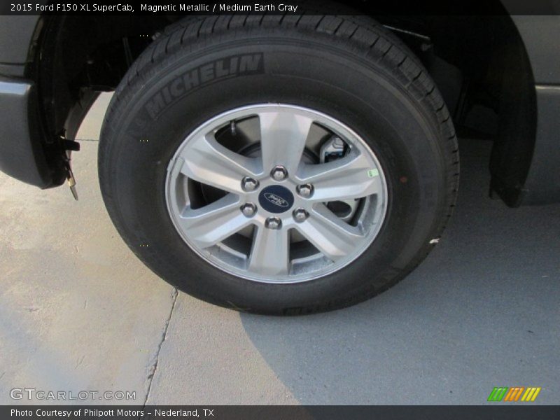 Magnetic Metallic / Medium Earth Gray 2015 Ford F150 XL SuperCab