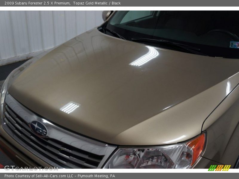 Topaz Gold Metallic / Black 2009 Subaru Forester 2.5 X Premium