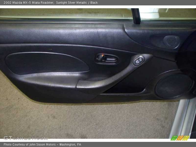 Sunlight Silver Metallic / Black 2002 Mazda MX-5 Miata Roadster