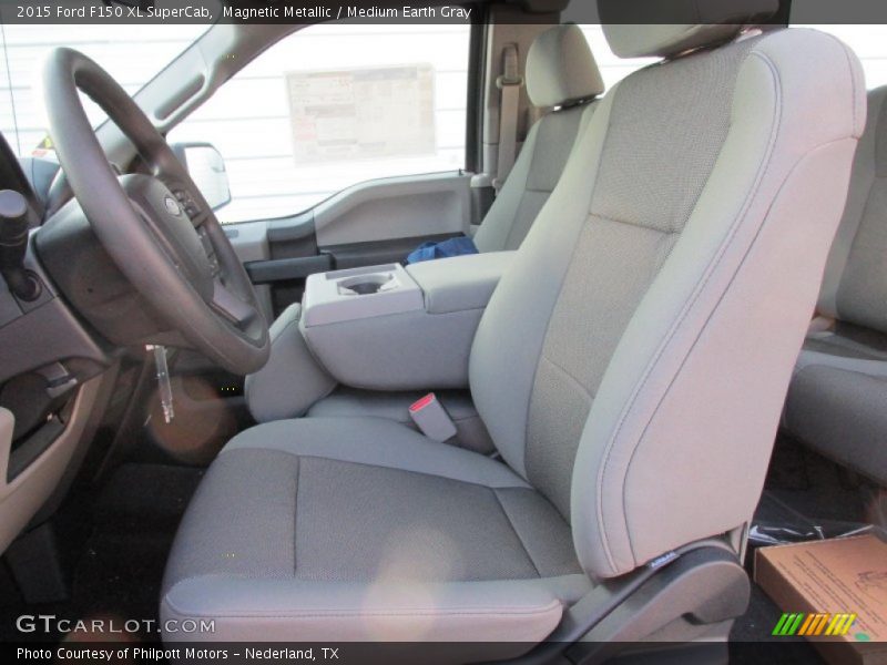 Magnetic Metallic / Medium Earth Gray 2015 Ford F150 XL SuperCab