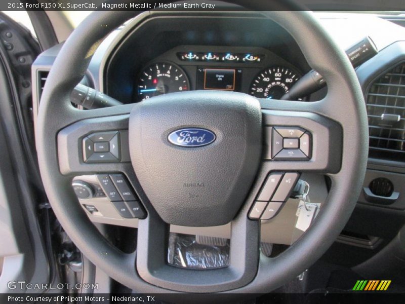 Magnetic Metallic / Medium Earth Gray 2015 Ford F150 XL SuperCab