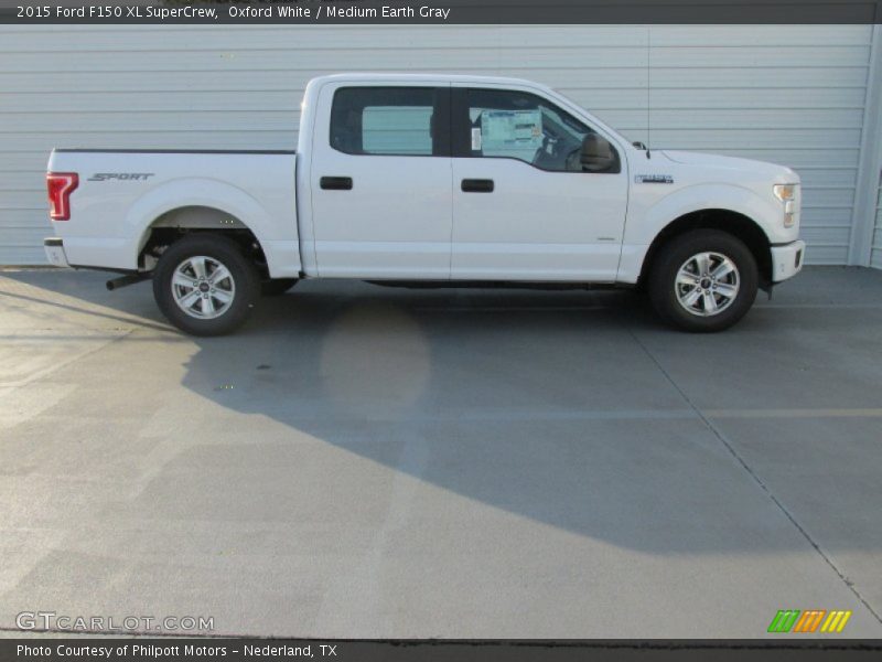 Oxford White / Medium Earth Gray 2015 Ford F150 XL SuperCrew