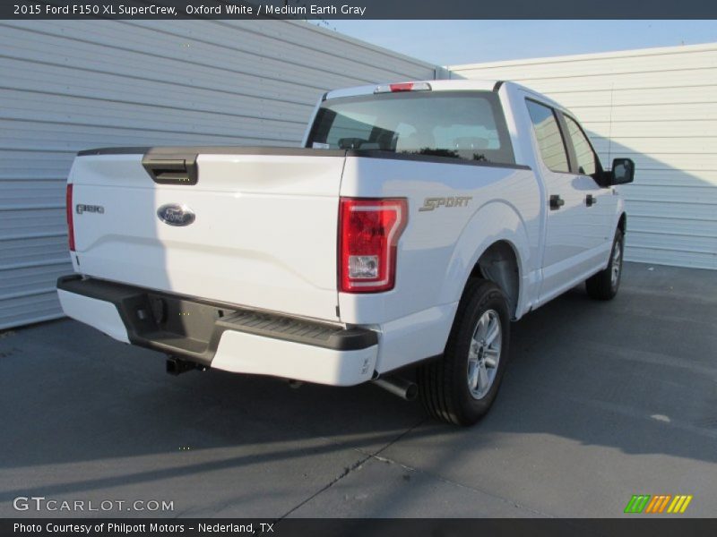 Oxford White / Medium Earth Gray 2015 Ford F150 XL SuperCrew