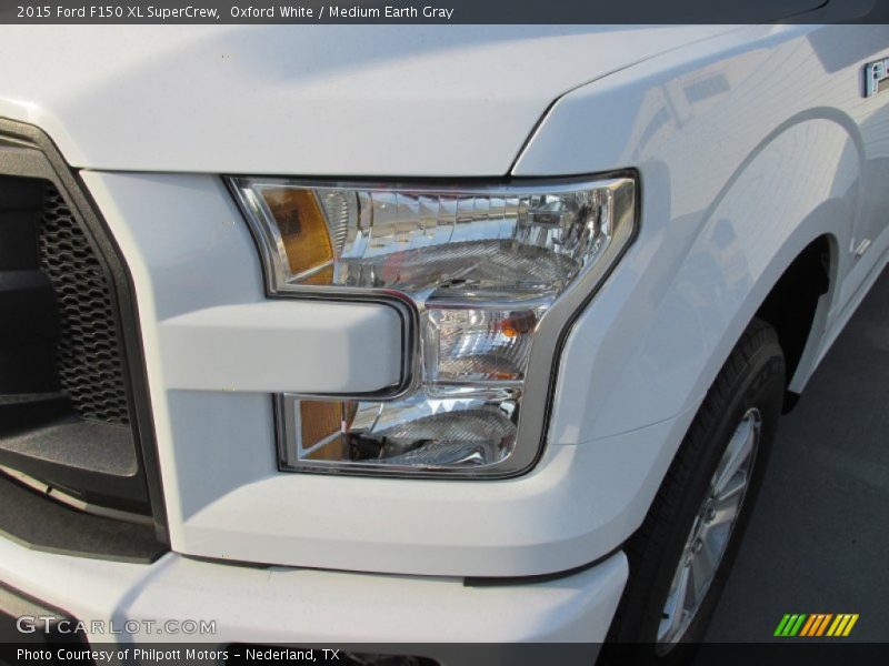 Oxford White / Medium Earth Gray 2015 Ford F150 XL SuperCrew