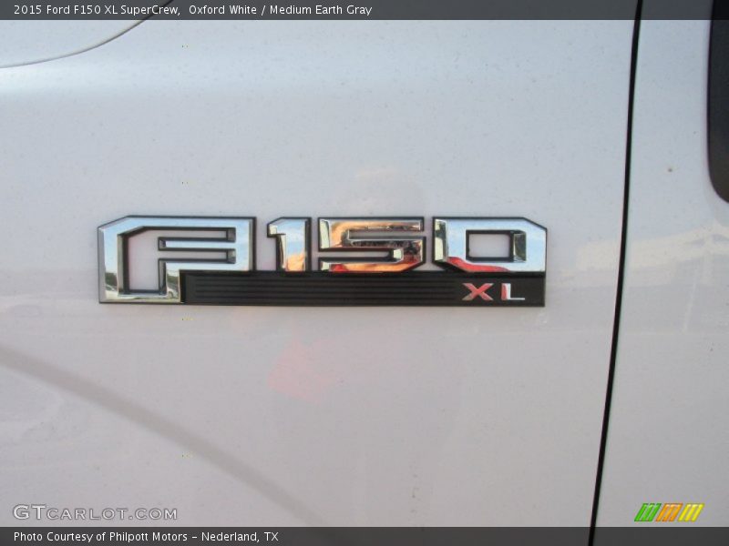 Oxford White / Medium Earth Gray 2015 Ford F150 XL SuperCrew