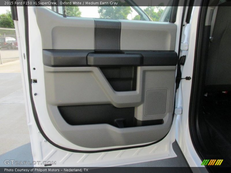 Oxford White / Medium Earth Gray 2015 Ford F150 XL SuperCrew