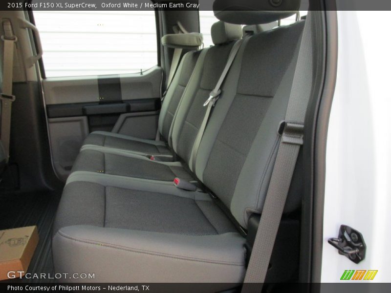 Oxford White / Medium Earth Gray 2015 Ford F150 XL SuperCrew