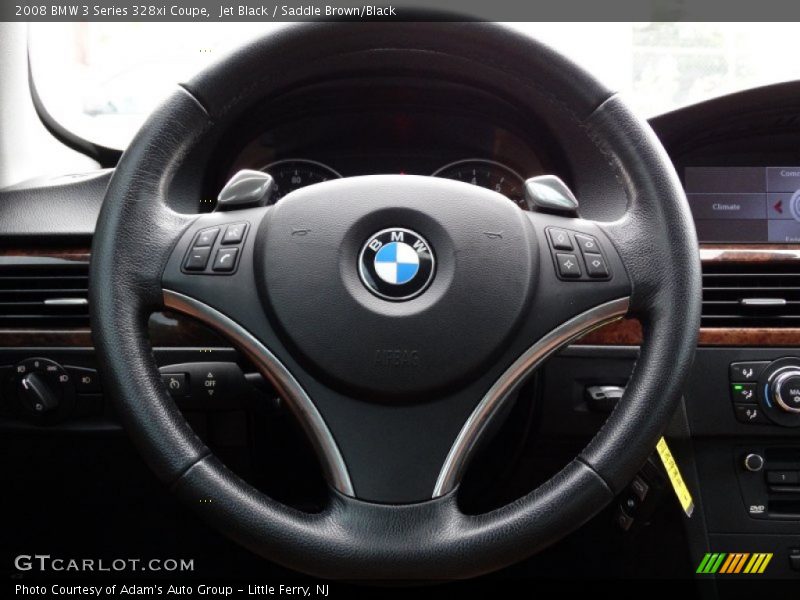 Jet Black / Saddle Brown/Black 2008 BMW 3 Series 328xi Coupe