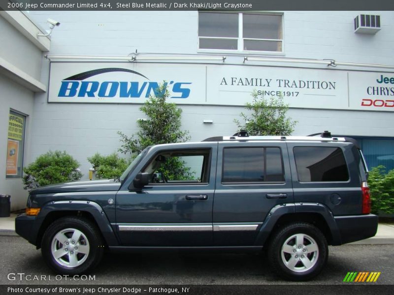 Steel Blue Metallic / Dark Khaki/Light Graystone 2006 Jeep Commander Limited 4x4