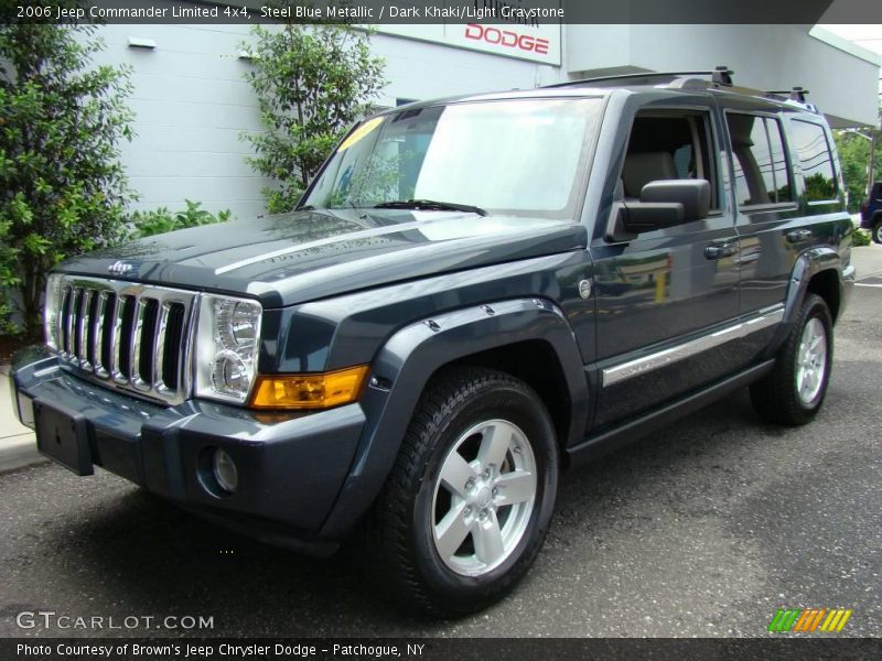 Steel Blue Metallic / Dark Khaki/Light Graystone 2006 Jeep Commander Limited 4x4