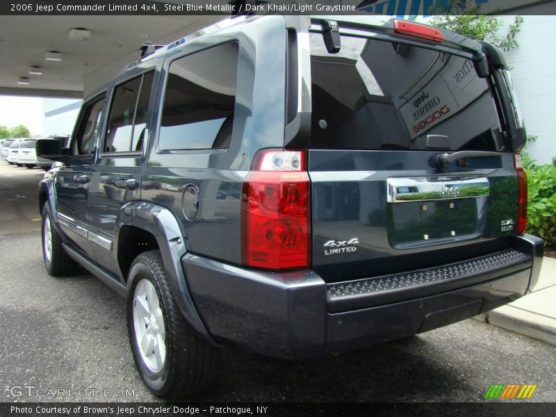 Steel Blue Metallic / Dark Khaki/Light Graystone 2006 Jeep Commander Limited 4x4