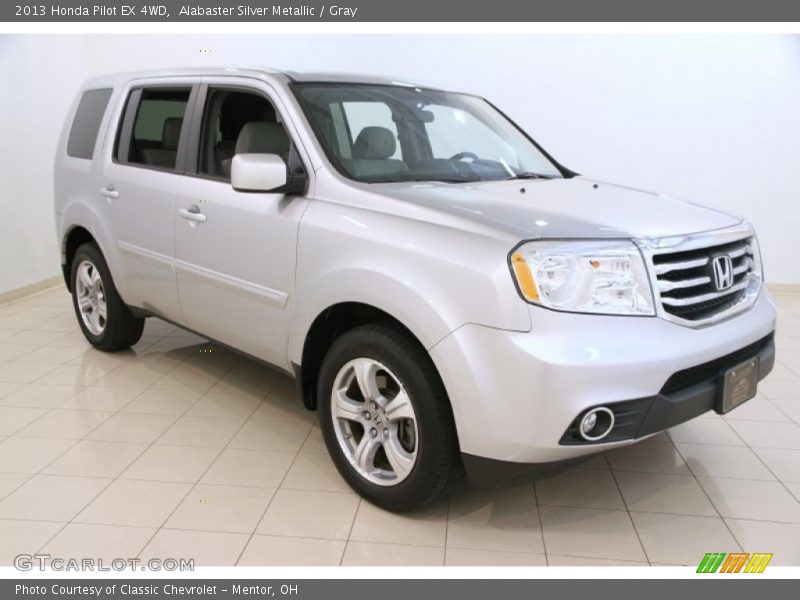 Alabaster Silver Metallic / Gray 2013 Honda Pilot EX 4WD