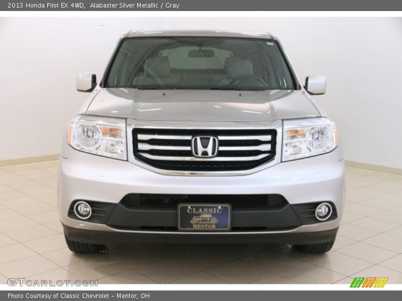 Alabaster Silver Metallic / Gray 2013 Honda Pilot EX 4WD